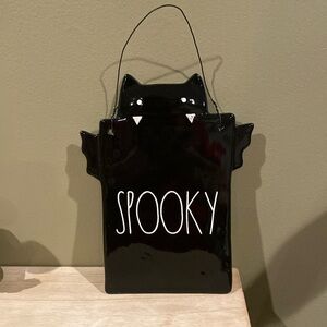 Rae Dunn Halloween Wall Hanging Decor “Spooky” Bat